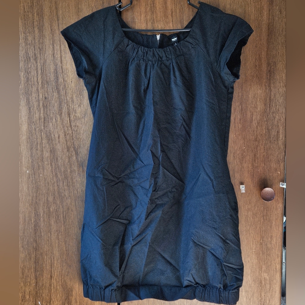 Mossimo Black Cotton Mini Bubble Dress | Large